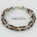 HANDMADE GERMAN BALTIC AMBER ELEGANT BRACELET 925 SILVER BR072 RRP£245!!!