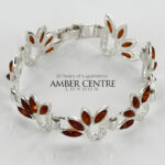 HANDMADE GERMAN BALTIC AMBER ELEGANT BRACELET 925 SILVER BR066 RRP£300!!!