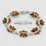 HANDMADE GERMAN BALTIC AMBER ELEGANT BRACELET 925 SILVER BR064 RRP£245!!!