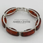 HANDMADE GERMAN BALTIC AMBER ELEGANT BRACELET 925 SILVER BR147 RRP£495!!!