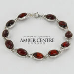 HANDMADE GERMAN BALTIC AMBER ELEGANT BRACELET 925 SILVER BR155 RRP£225!!!
