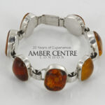 HANDMADE GERMAN BALTIC AMBER ELEGANT BRACELET 925 SILVER BR219 RRP£575!!!