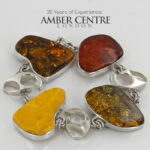 HANDMADE GERMAN BALTIC AMBER ELEGANT BRACELET 925 SILVER BR220 RRP£645!!!