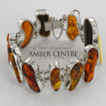 HANDMADE GERMAN BALTIC AMBER ELEGANT BRACELET 925 SILVER BR225 RRP£1000!!!