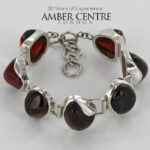 HANDMADE GERMAN BALTIC AMBER ELEGANT BRACELET 925 SILVER BR228 RRP£795!!!