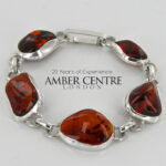 HANDMADE GERMAN BALTIC AMBER ELEGANT BRACELET 925 SILVER BR231 RRP£395!!!