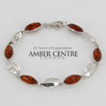 HANDMADE GERMAN BALTIC AMBER ELEGANT BRACELET 925 SILVER BR204 RRP£125!!!
