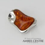 German Handmade 925 Silver Elegant Brooch/Pendant Baltic Amber BD073 RRP£185!!!