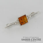 Italian Handmade 925 Silver Brooch German Baltic Amber BD080 RRP£65!!!