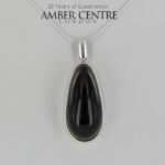 German Baltic Cherry Amber Modern Pendant 925 Silver Handmade PE0316 RRP£245!!!