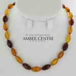 German Baltic Diamond Cut Amber Handmade Elegant Natural Beads Necklace - A331 RRP£300!!!