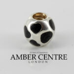 Genuine PANDORA Silver and Black Enamel Love You Heart Charm 790543EN22 RRP£45!!