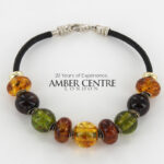 German Baltic Amber Handmade Unique Italian Genuine Bracelet BR246 - RRP£245!!!