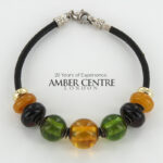 German Baltic Amber Handmade Unique Italian Genuine Bracelet BR254 - RRP£195!!!