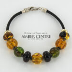 German Baltic Amber Handmade Unique Italian Genuine Bracelet BR256 - RRP£245!!!