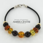 German Baltic Amber Handmade Unique Italian Genuine Bracelet BR250 - RRP£245!!!