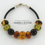 German Baltic Amber Handmade Unique Italian Genuine Bracelet BR251 - RRP£245!!!