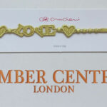 Genuine Italian Made Cruciani Bracelet "LOVE"- Yellow Lurex RRP£20!!!