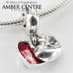 PANDORA GENUINE SILVER ME&YOU CHARM WITH ZIRCONIA-791244CZ RRP£60!!!