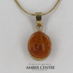 Italian Handmade Dominican Amber Pendant With Fungus Gnat in 9ct solid Gold GPR006 RRP£295!!!