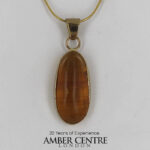 Italian Handmade Dominican Amber Pendant With Insect in 9ct solid Gold GPR039 RRP£495!!!