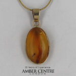 Italian Handmade Dominican Amber Pendant With Ants in 9ct solid Gold GPR038 RRP£495!!!