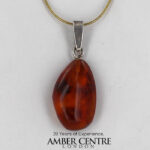 Italian Handmade Dominican Amber Pendant With Ants and Spider in 9ct solid Gold GPR037 RRP£495!!!