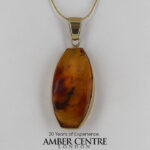 Italian Handmade Baltic Amber Pendant With Rare Beetle, Cricket, Spider in 9ct solid Gold GPR065 RRP£1395!!!