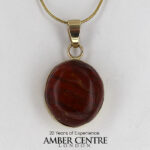 Italian Handmade Dominican Amber Pendant With Ant in 9ct solid Gold GPR026 RRP£495!!!