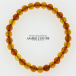 Teething Baby/Child Elasticated Multicolour Bracelet Genuine Natural Baltic Amber A0605 RRP£25!!!