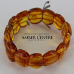 German Certified Baltic Amber Bracelet with15 Rare INSECTS, Handmade BRJB007- RRP£2000!!!