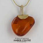 Italian Handmade Baltic Amber Pendant With Fly and Cockroach in 9ct solid Gold GPR075 RRP£795!!!
