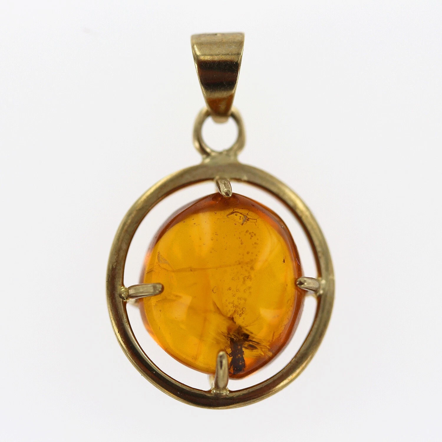 Italian Handmade Dominican Amber Pendant With Beetle in 9ct solid Gold GPR071 RRPĀ£495!!! - Image 6
