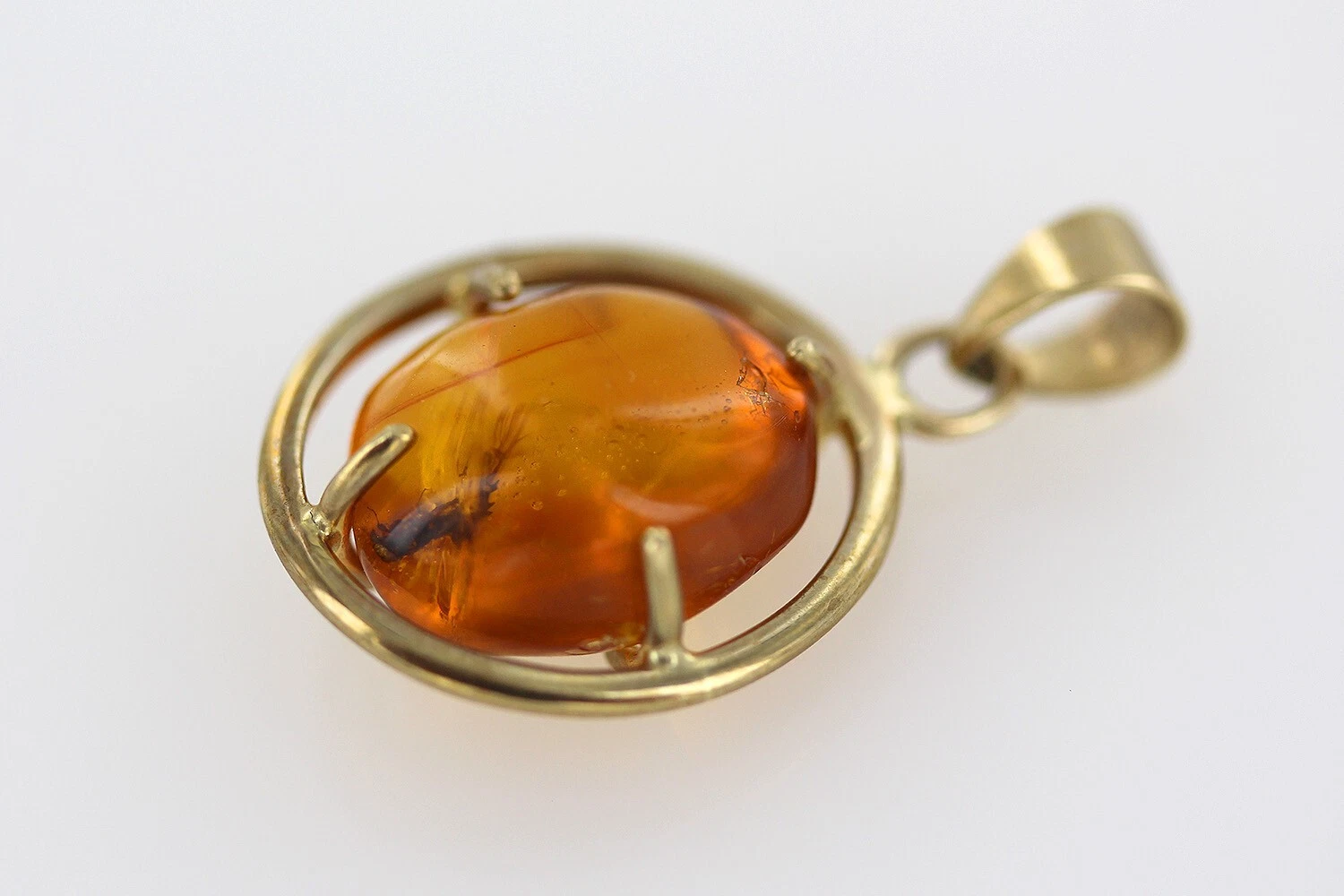 Italian Handmade Dominican Amber Pendant With Beetle in 9ct solid Gold GPR071 RRPĀ£495!!! - Image 10
