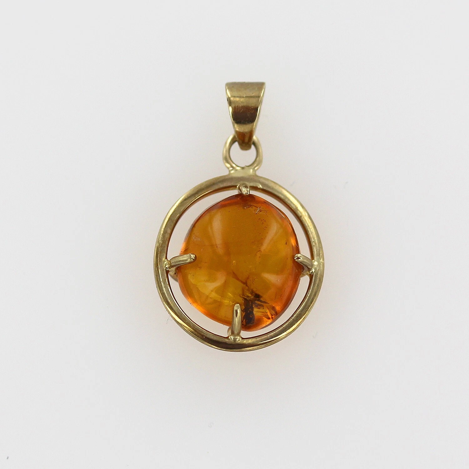 Italian Handmade Dominican Amber Pendant With Beetle in 9ct solid Gold GPR071 RRPĀ£495!!! - Image 11