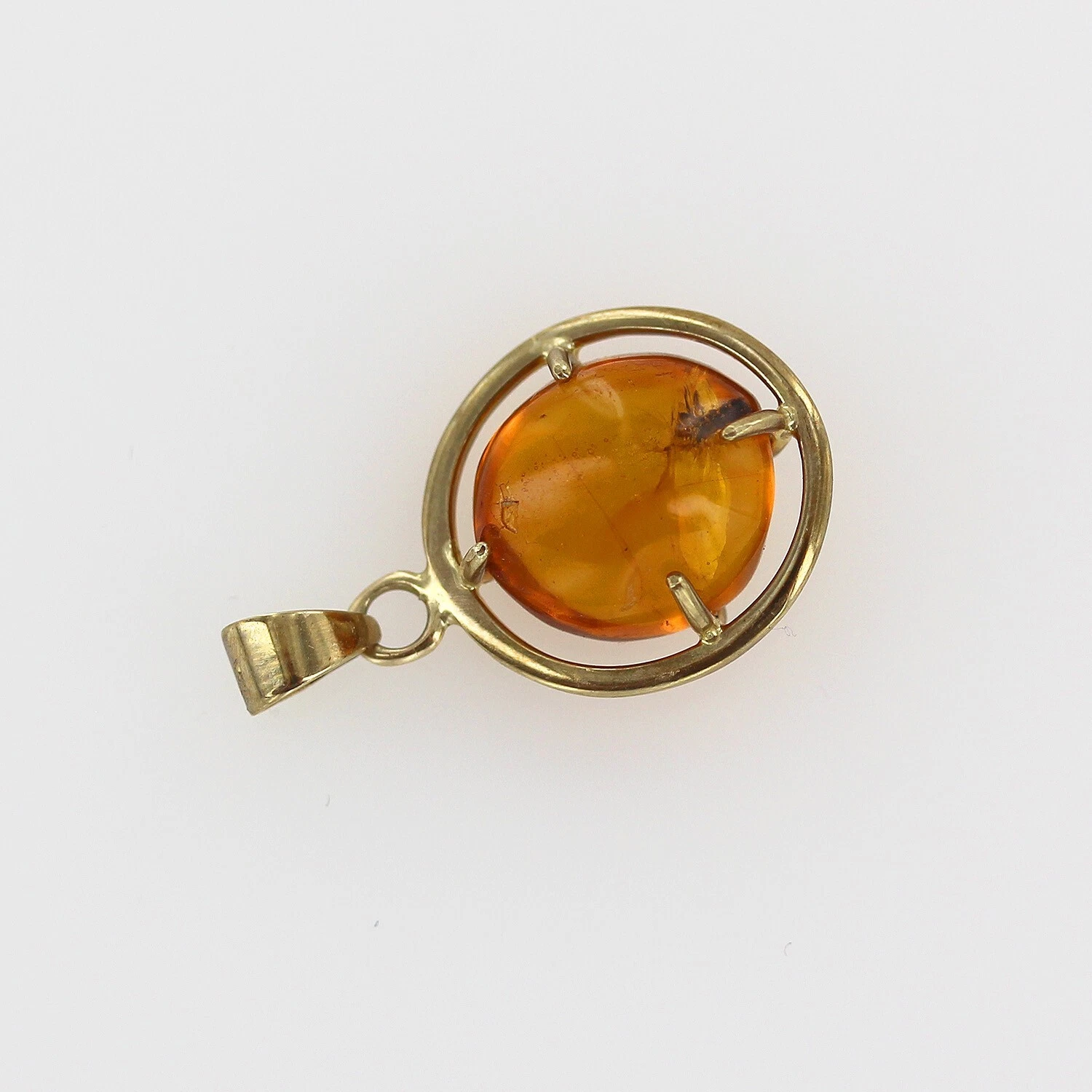 Italian Handmade Dominican Amber Pendant With Beetle in 9ct solid Gold GPR071 RRPĀ£495!!! - Image 14
