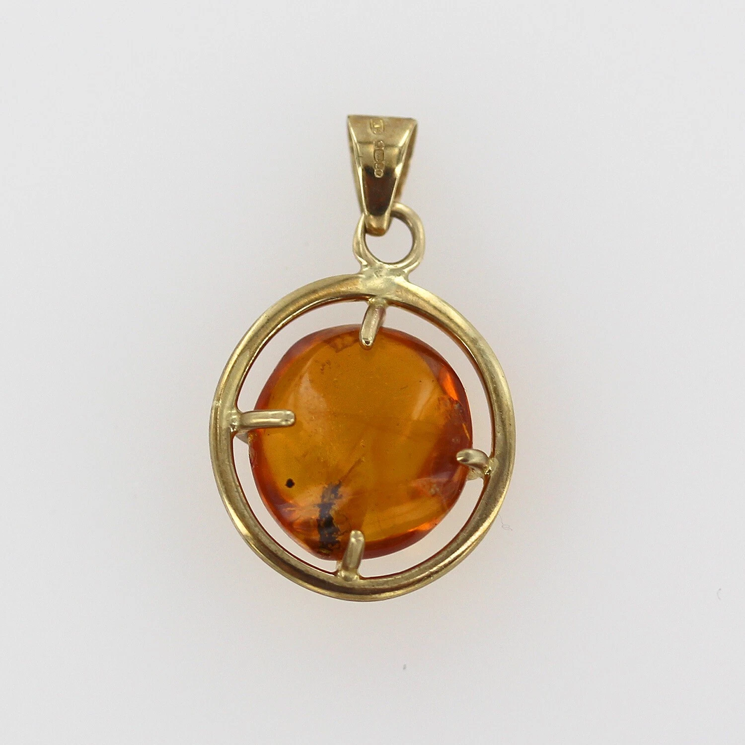 Italian Handmade Dominican Amber Pendant With Beetle in 9ct solid Gold GPR071 RRPĀ£495!!! - Image 16