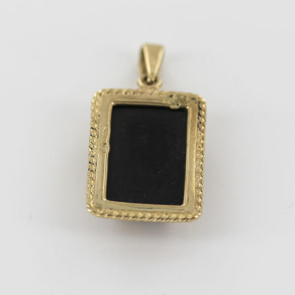 Italian Made German Green Baltic Amber Pendant in 9ct solid Gold -GP0110G RRP£445!!! - Image 5
