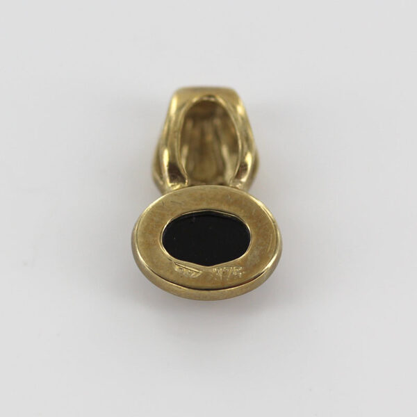Italian Handmade Unique German Green Baltic Amber Pendant in 9ct solid Gold -GP0164G RRP£195!!! - Image 4