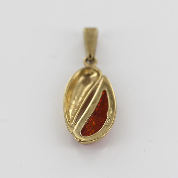 Italian Handmade Elegant Baltic Amber Pendant in 9ct solid Gold -GP0079 RRP£295!!! - Image 5