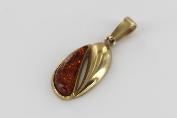 Italian Handmade Elegant Baltic Amber Pendant in 9ct solid Gold -GP0079 RRP£295!!! - Image 8