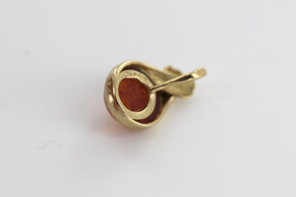 Italian Handmade Elegant Modern Baltic Amber Pendant in 9ct Gold - GP0085 RRP£195!!! - Image 4