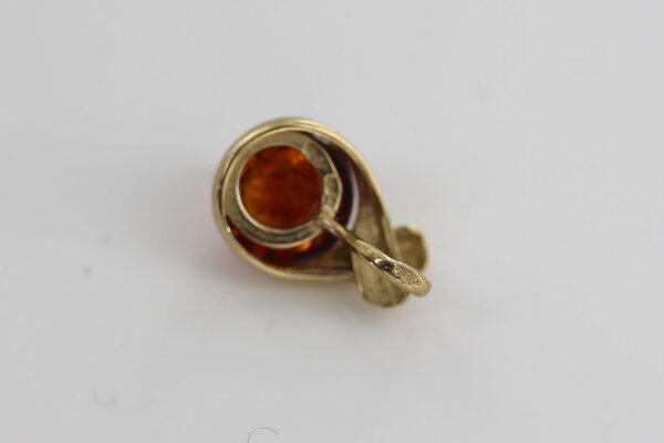 Italian Handmade Elegant Modern Baltic Amber Pendant in 9ct Gold - GP0085 RRP£195!!! - Image 11