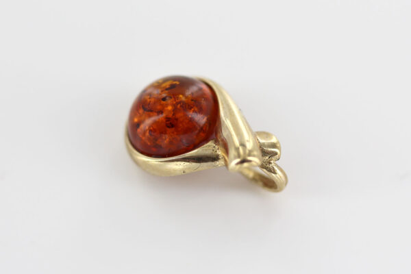 Italian Handmade Elegant Modern Baltic Amber Pendant in 9ct Gold - GP0085 RRP£195!!! - Image 7