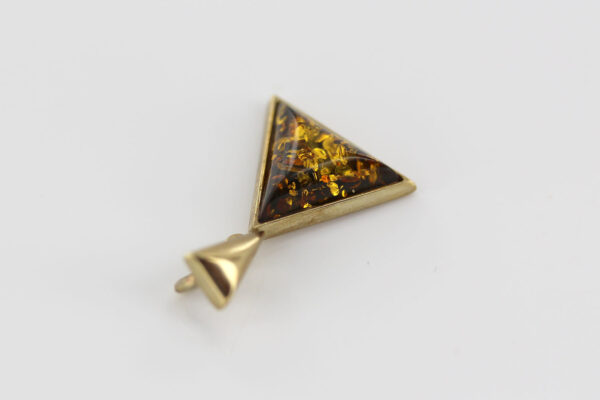 Italian Hand Made German Baltic Elegant Unique Amber Pendant in 14ct solid Gold - GY0062G RRP£795!!! - Image 5