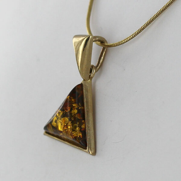 Italian Hand Made German Baltic Elegant Unique Amber Pendant in 14ct solid Gold - GY0062G RRP£795!!! - Image 3