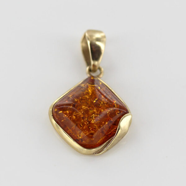 Italian Hand Made German Baltic Elegant Unique Amber Pendant in 9ct solid Gold - GP0010 RRP£375!!! - Image 2