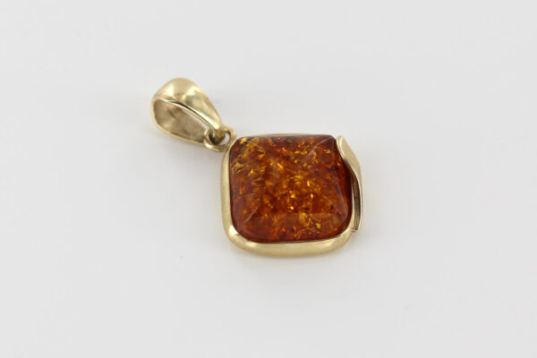 Italian Hand Made German Baltic Elegant Unique Amber Pendant in 9ct solid Gold - GP0010 RRP£375!!! - Image 6