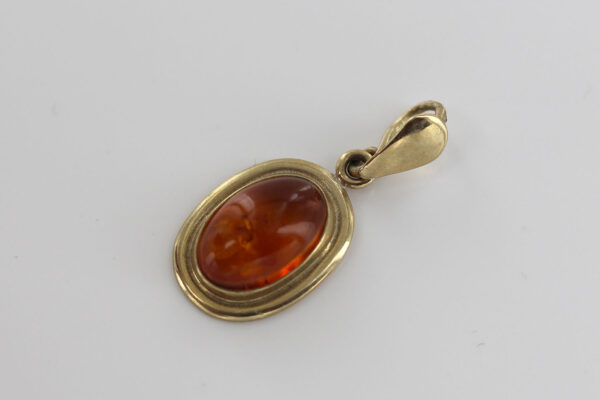 Italian Handmade Elegant Classic German Baltic Amber Pendant in 9ct solid Gold -GP0175 RRP£275!!! - Image 8