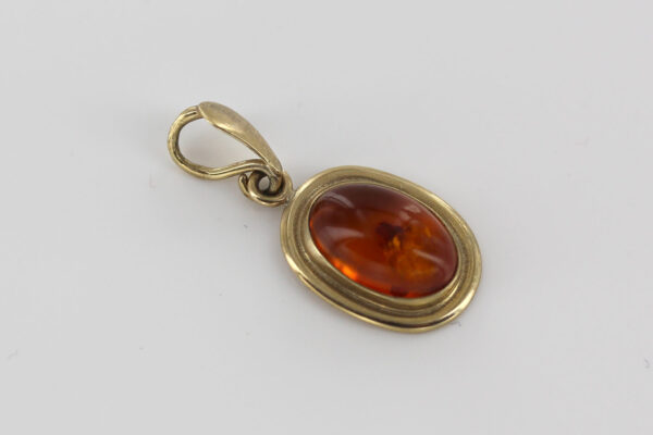 Italian Handmade Elegant Classic German Baltic Amber Pendant in 9ct solid Gold -GP0175 RRP£275!!! - Image 7